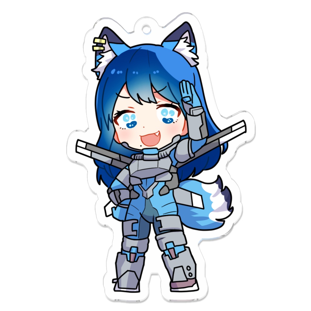 (コーティング無し)有翼のしう・シルマアクリルキーホルダー