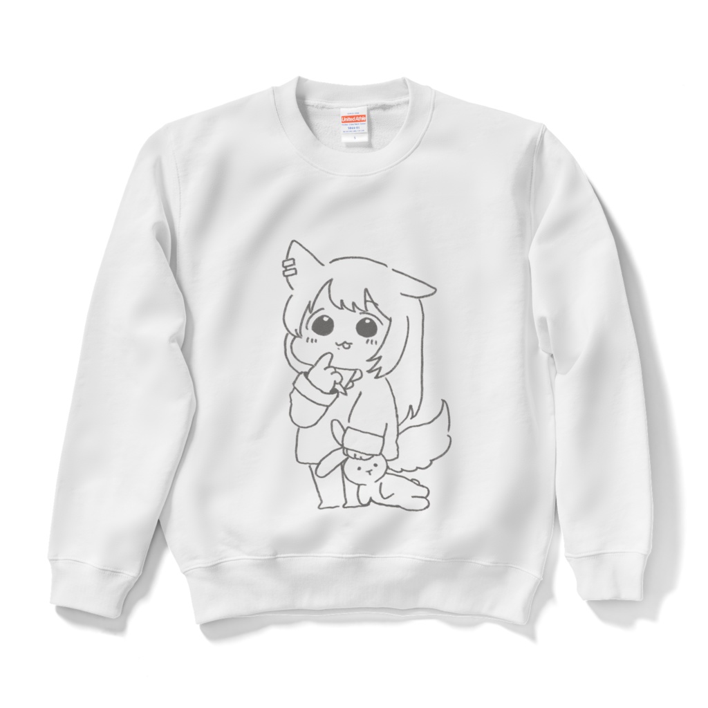 ゆるっとしうスウェット（白）