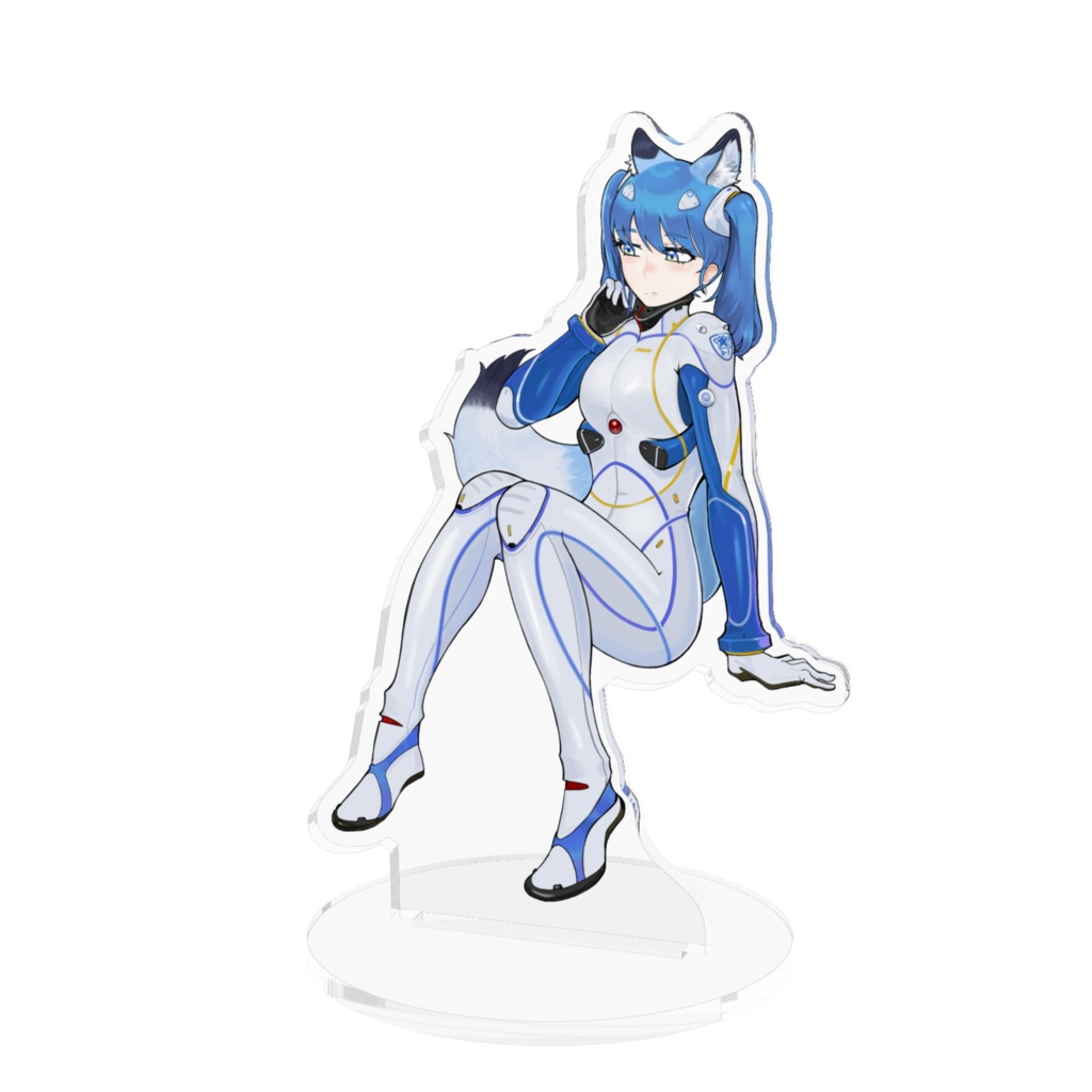 ホワイトパイロットスーツアクリルスタンド