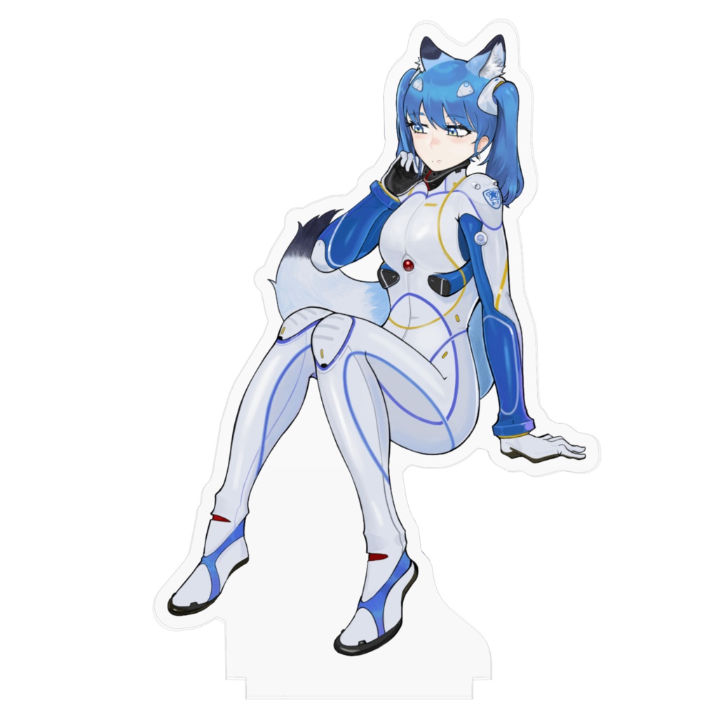 ホワイトパイロットスーツアクリルスタンド