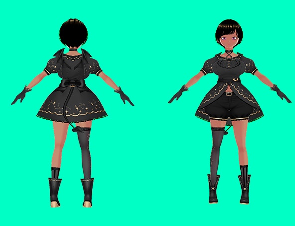 Tanned Girl for VRCHAT and VTUBER// VRCHATとVTUBERの日焼け少女 - roxyshop - 4/4