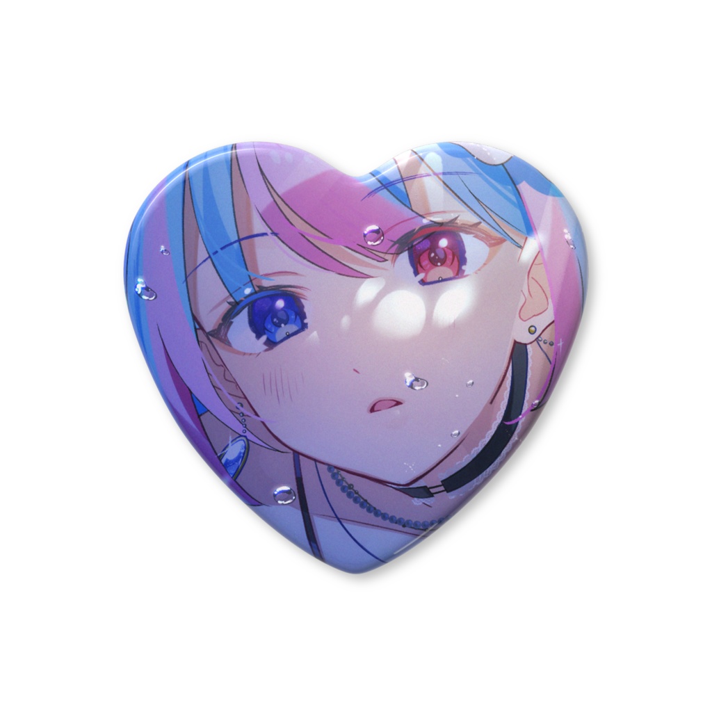 あみりちゃんハート缶バッジ(夏限定)