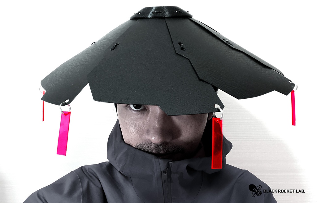 組立て済み 笠アーマー HWK-8A 試2号 ブラック