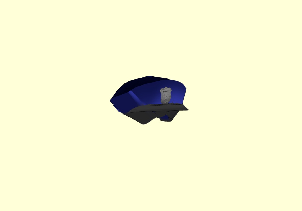 [VRoid] hair preset / ヘアプリセット police hat