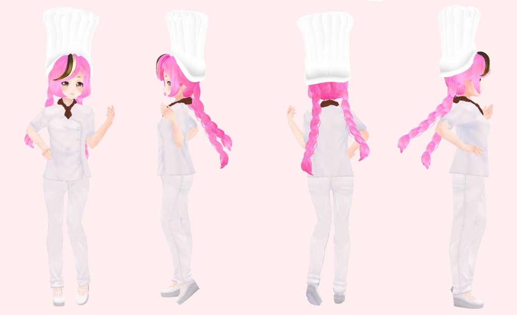 [VRoid] hair preset / ヘアプリセット chef hat