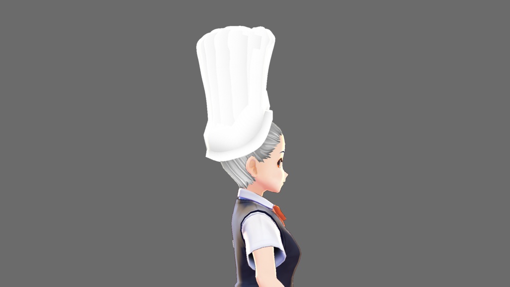 [VRoid] hair preset / ヘアプリセット chef hat - sorveterianapoli - BOOTH