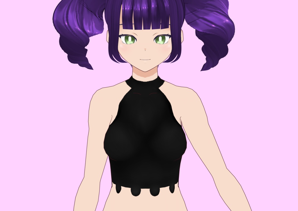 [Vroid] simple cropped blouse [Free]