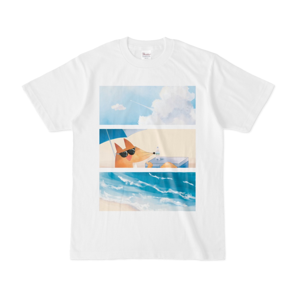 チバシッタキツネ Summer Tシャツ (片面だけ)