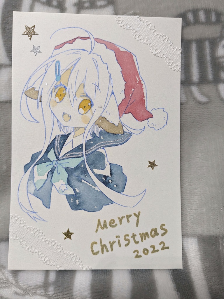 【受注生産】ユヅリハの手描きクリスマスカード