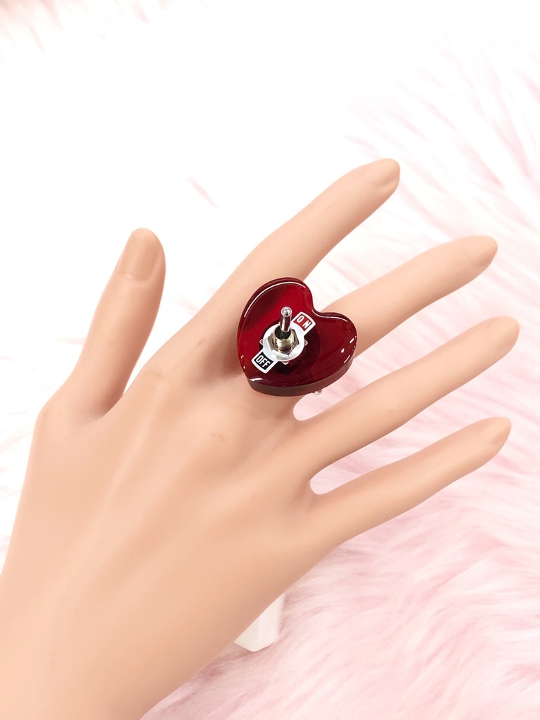 ハート型ヤル気スイッチリング 指輪