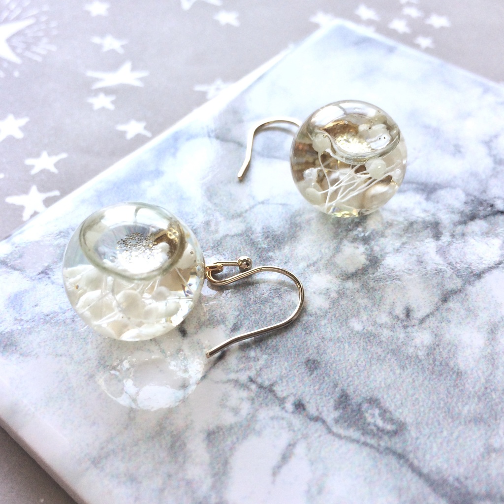 【再販】鶴丸国永ガラスドーム*ネックレス*ピアス