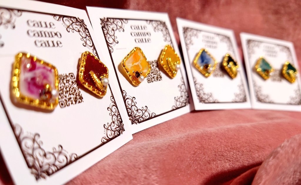 【stmy】イメージ樹脂ピアス(ペア)