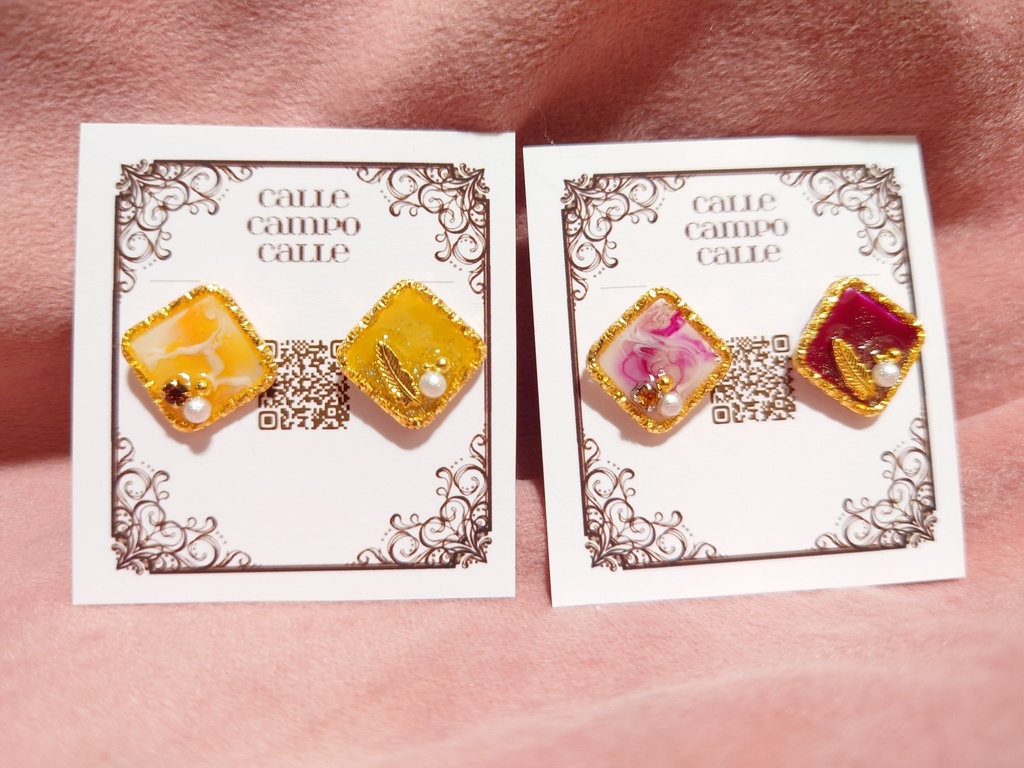 【stmy】イメージ樹脂ピアス(ペア)