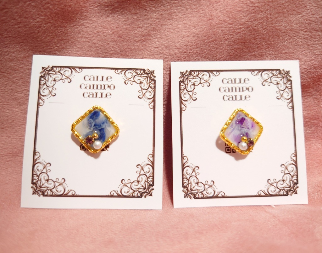 【stmy】イメージ樹脂ピアス/樹脂イヤリング(片耳)