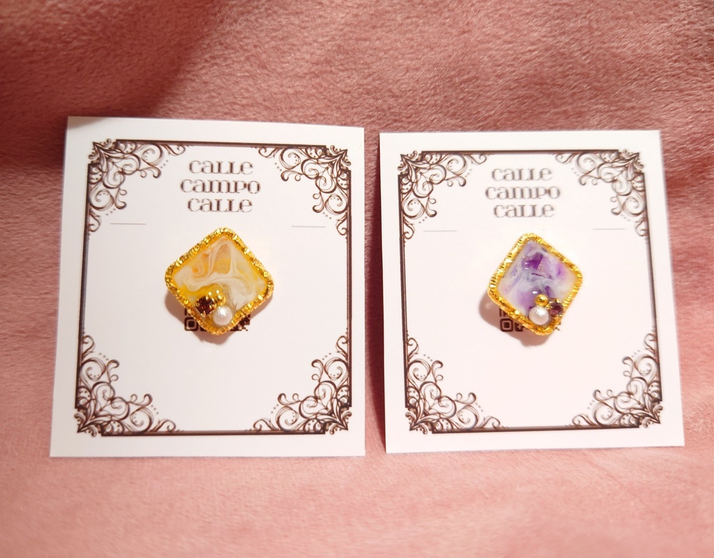 【stmy】イメージ樹脂ピアス/樹脂イヤリング(片耳)