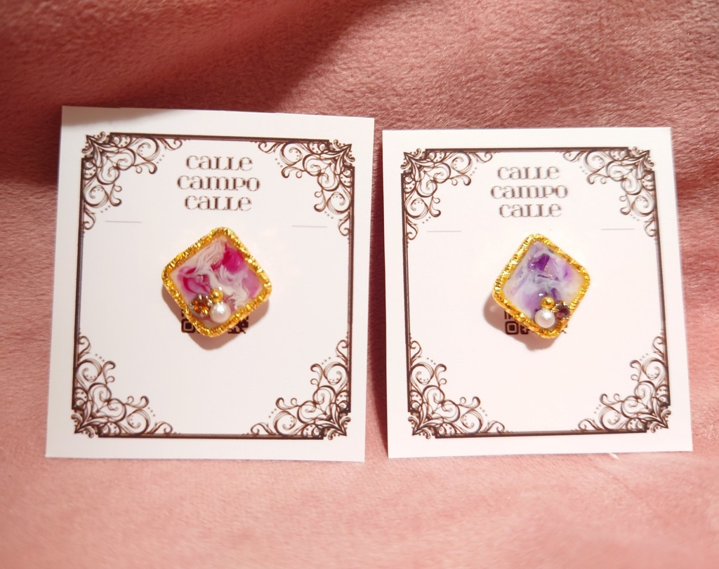 【stmy】イメージ樹脂ピアス/樹脂イヤリング(片耳)