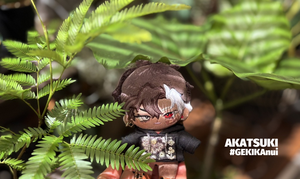 無属性ぬいぐるみ『💎🌿暁/Akatsuki 10㎝』