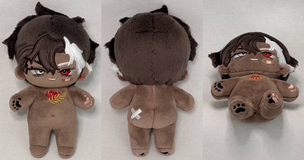 無属性ぬいぐるみ『💎🌿暁/Akatsuki 10㎝』