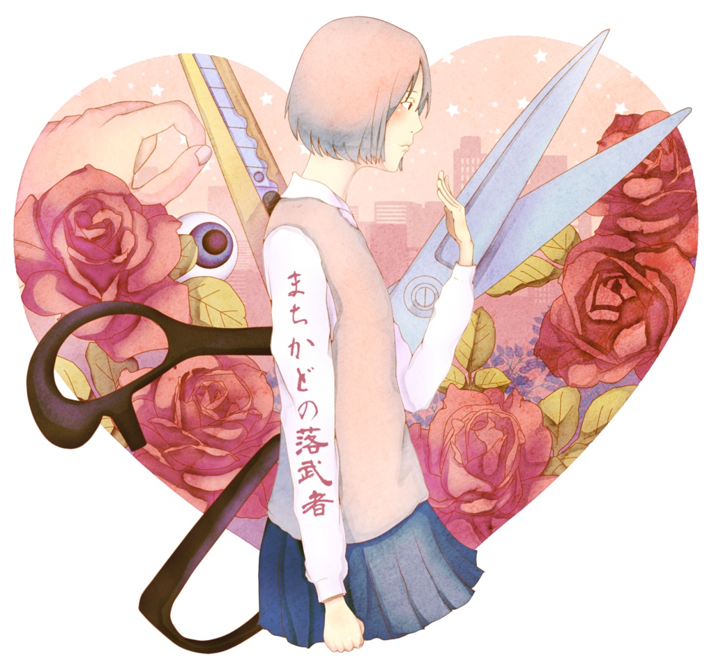 ボカロP時代に描いたイラストのTシャツ