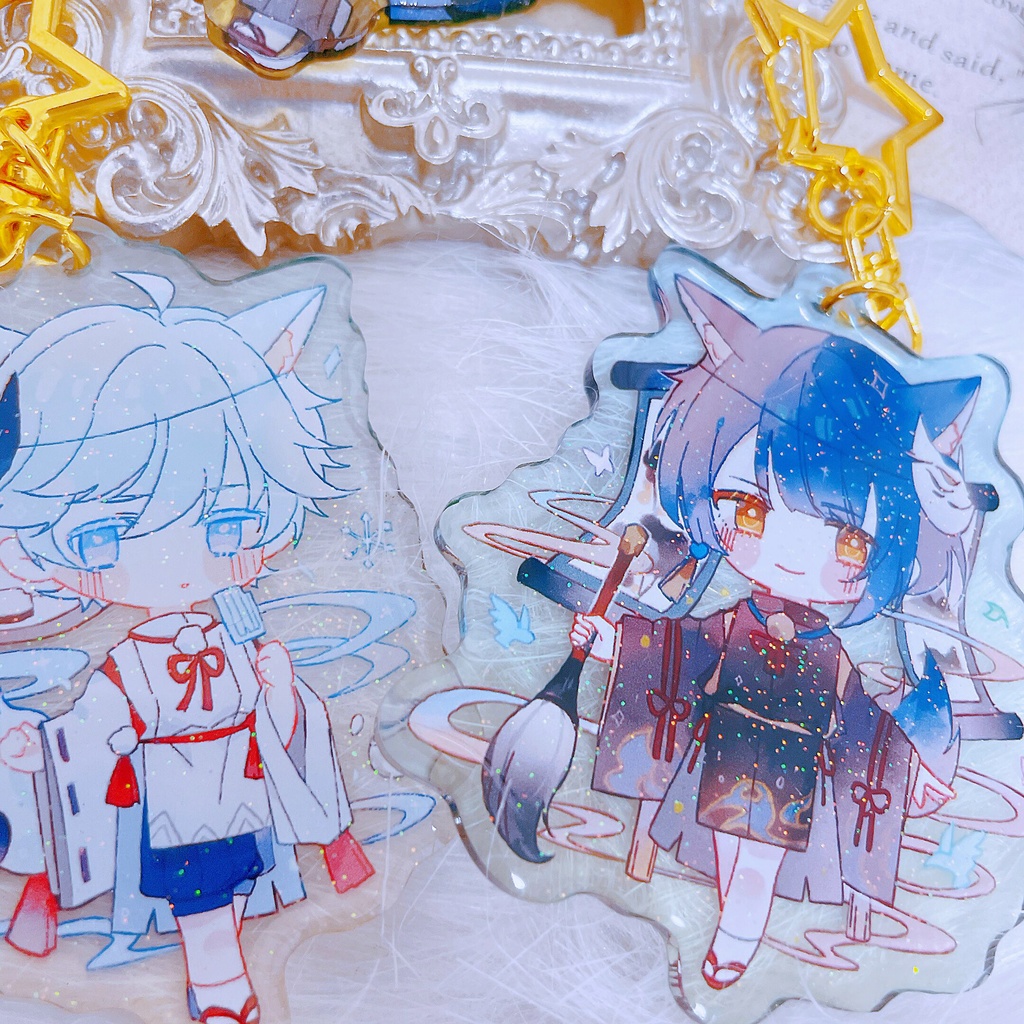 ~夏祭り~原神 アクリルキーホルダー 神里綾人 アルベド ウェンティ 重雲 行秋 Genshin Impact