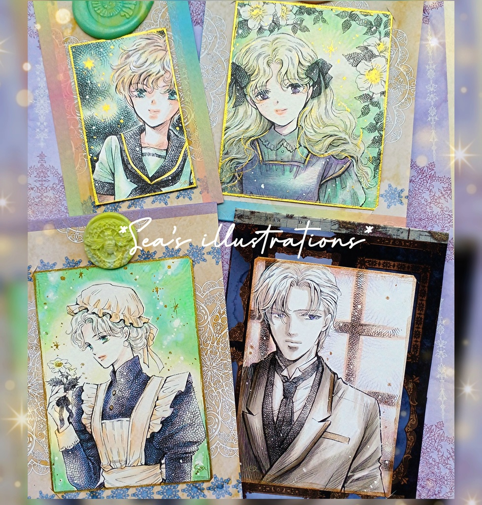 コピックミニ原画×4