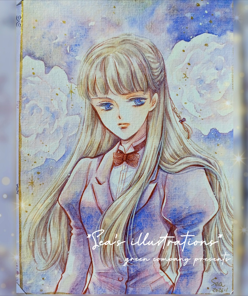 ◇ガンダムW◇リリーナA&B 手描きイラスト