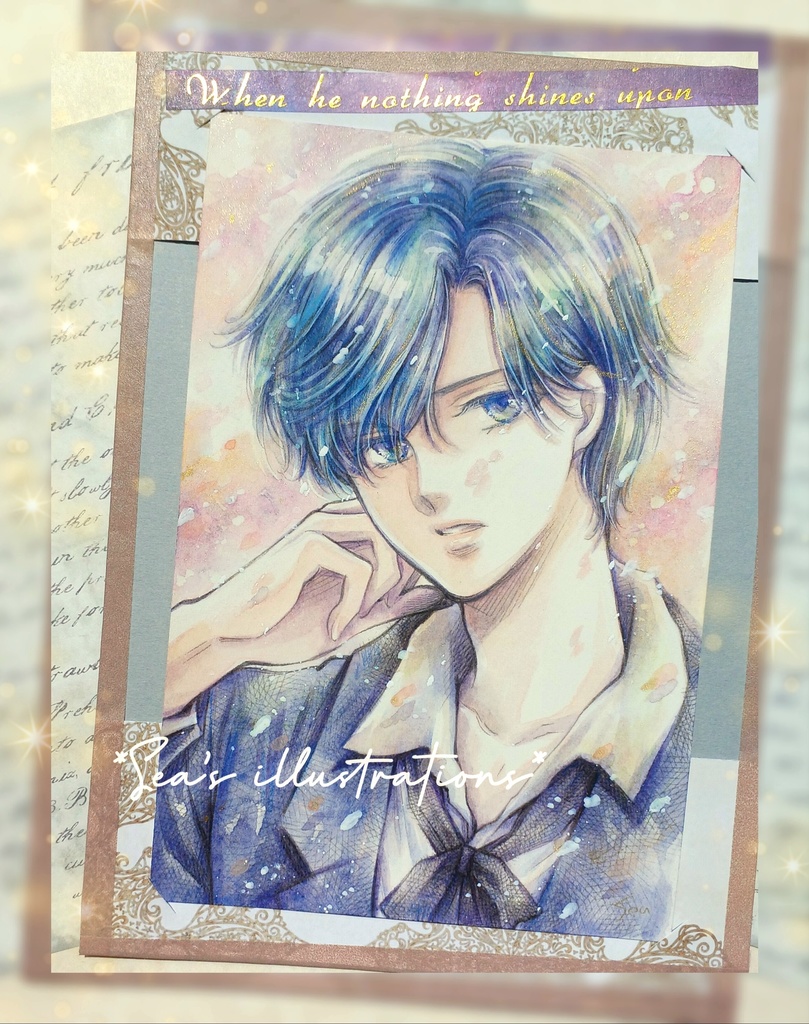 ◇花吹雪◇手描きイラスト