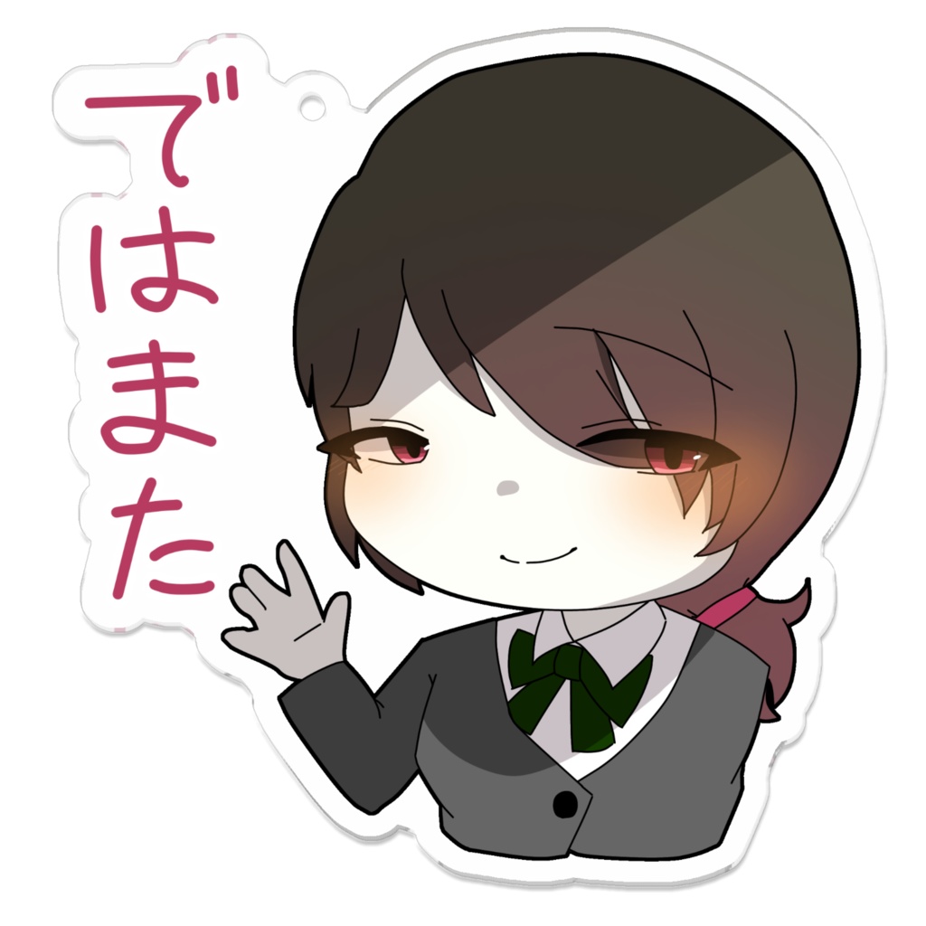アクリルキーホルダー_もも