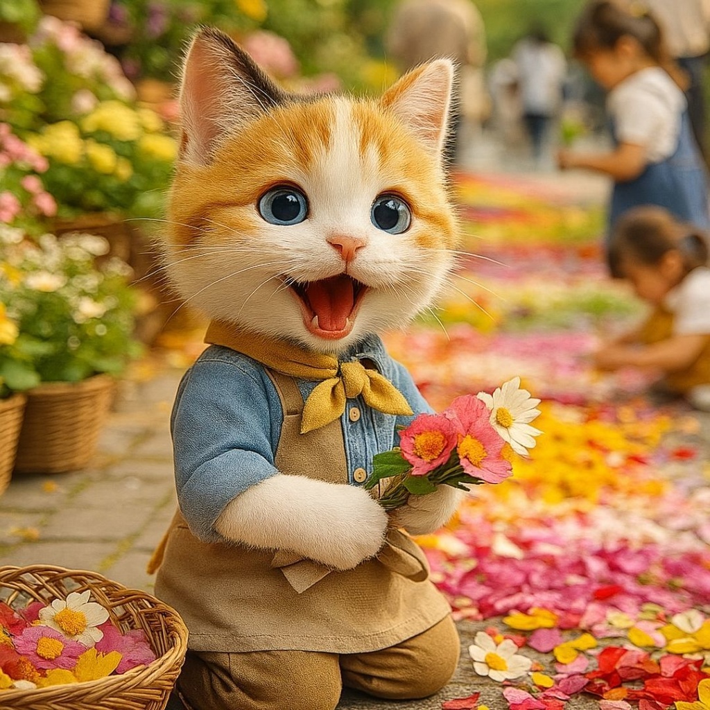 みけねこミケの癒し壁紙セット『夏』〈5枚〉— Mikené Gallery —