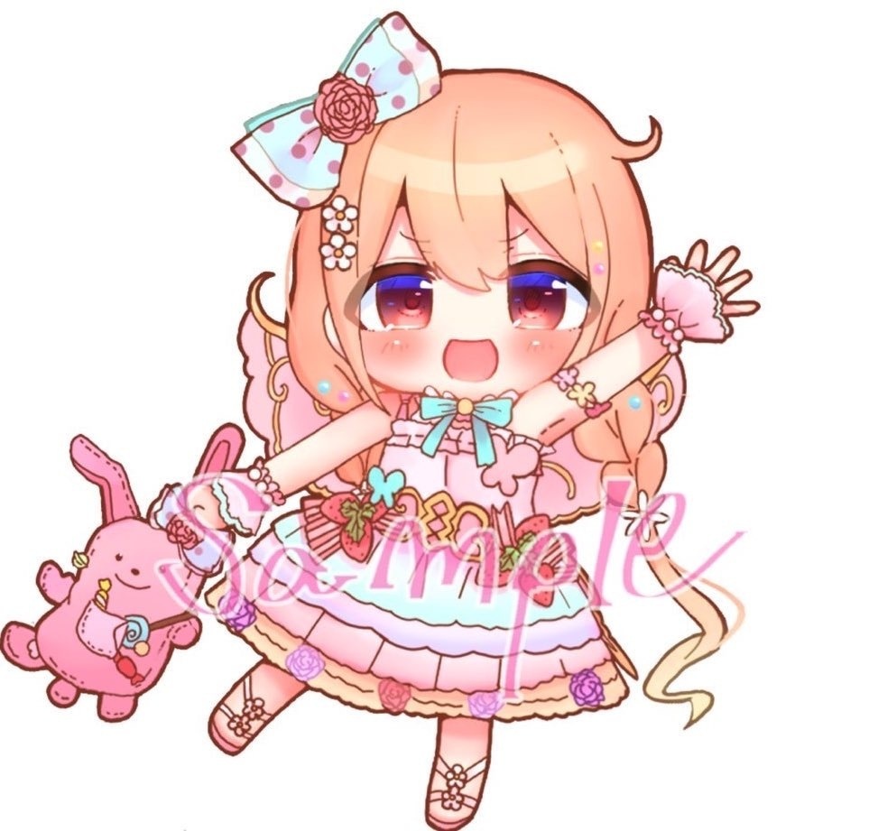 【両面印刷】あんずアクリルキーホルダー