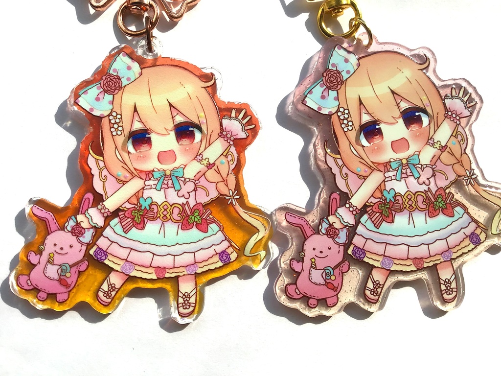 【両面印刷】あんずアクリルキーホルダー