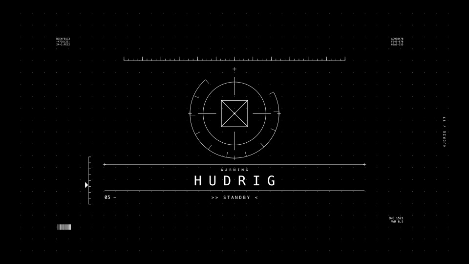 【リリース記念・25%off】HUDRIG - AfterEffects用のプロシージャル的HUD生成スクリプト