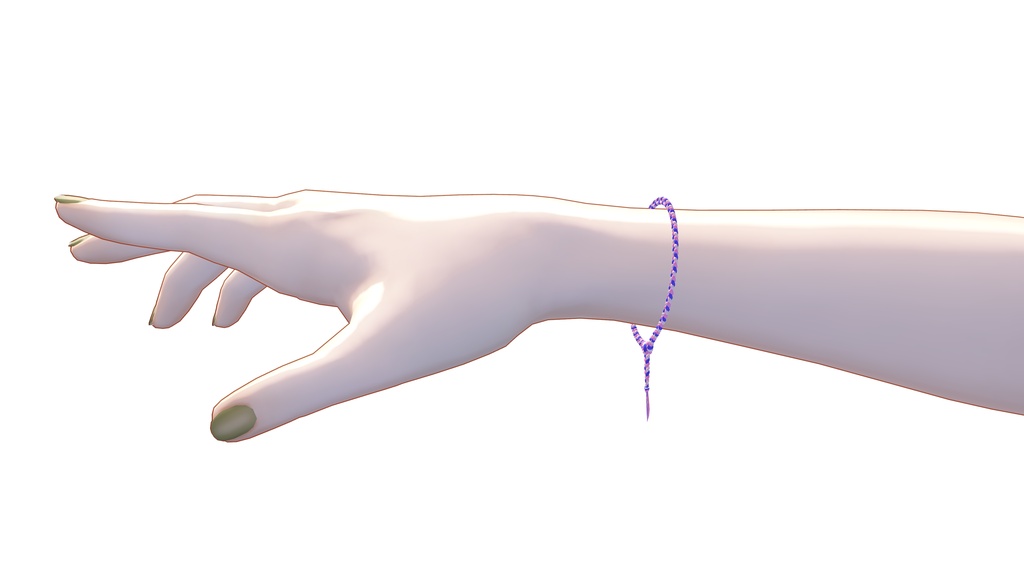 リアルとアバターでおそろいになれる!リンクミサンガ【3Dアクセサリー】