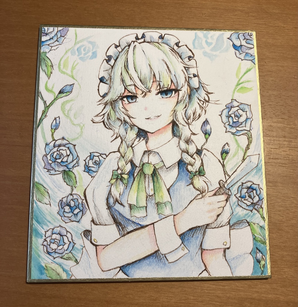 東方 ミニ色紙 十六夜咲夜