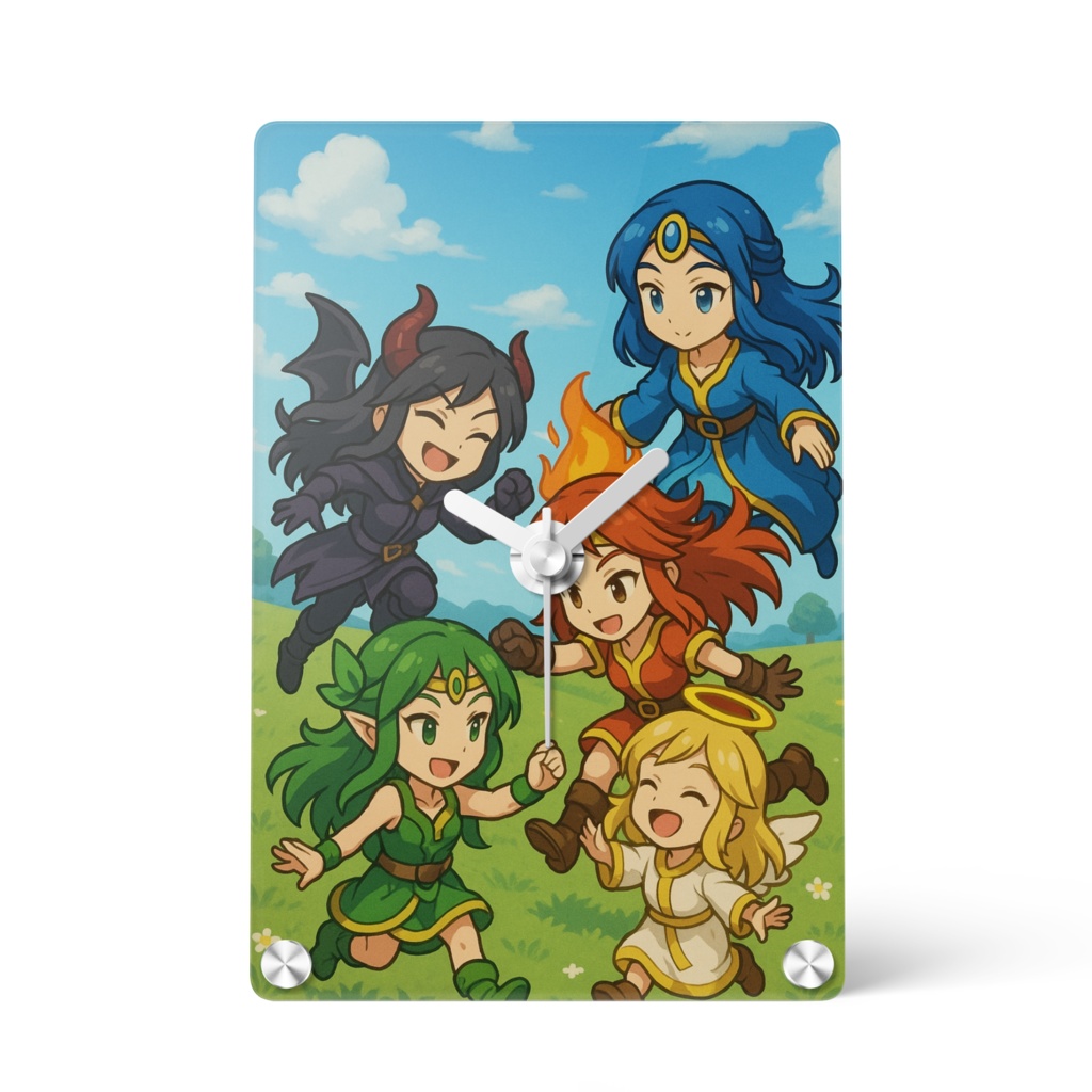 アクリル時計 - 100x148mm