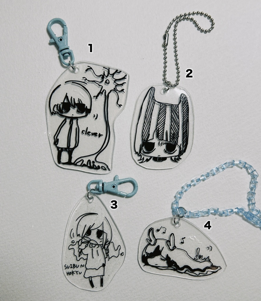 プラバンキーホルダー いろいろ