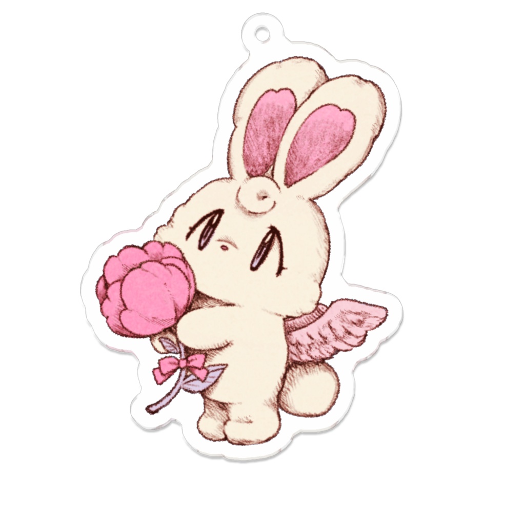 うさぎ天使アクキー