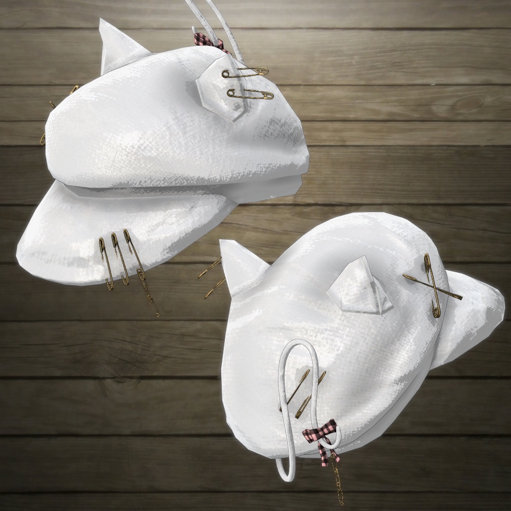 パンクな猫耳キャスケットv4(PhysBone設定済み・テクスチャ差分7色)