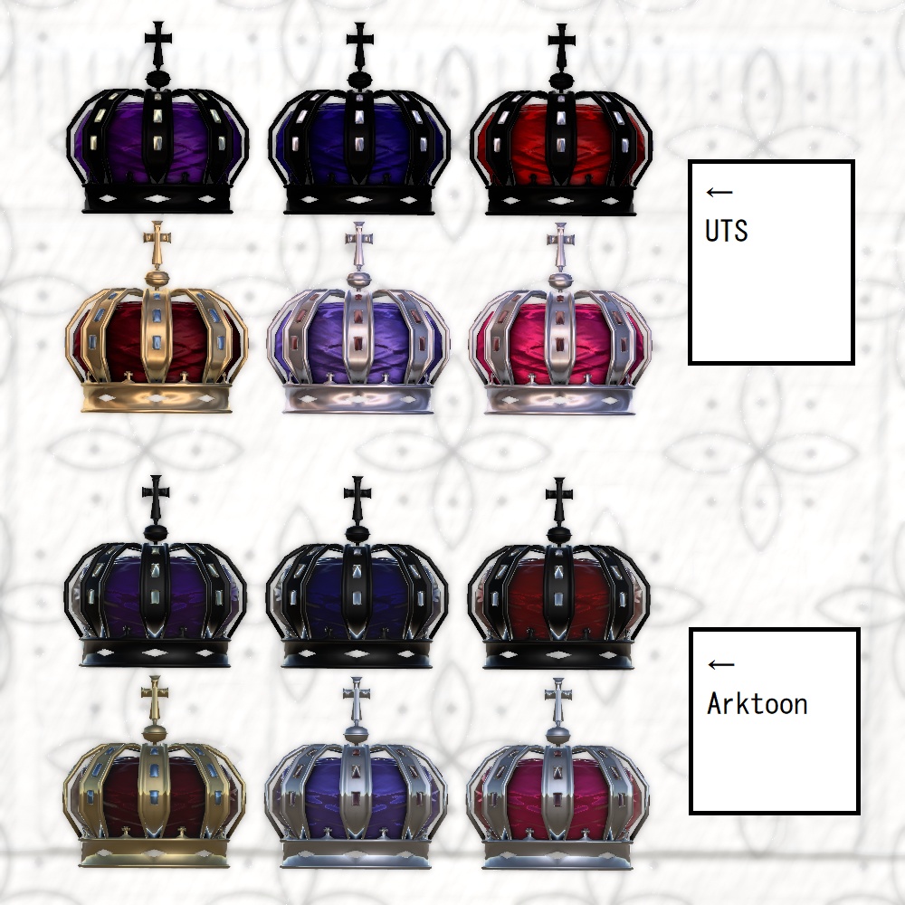 王冠v2(テクスチャ6種入り)