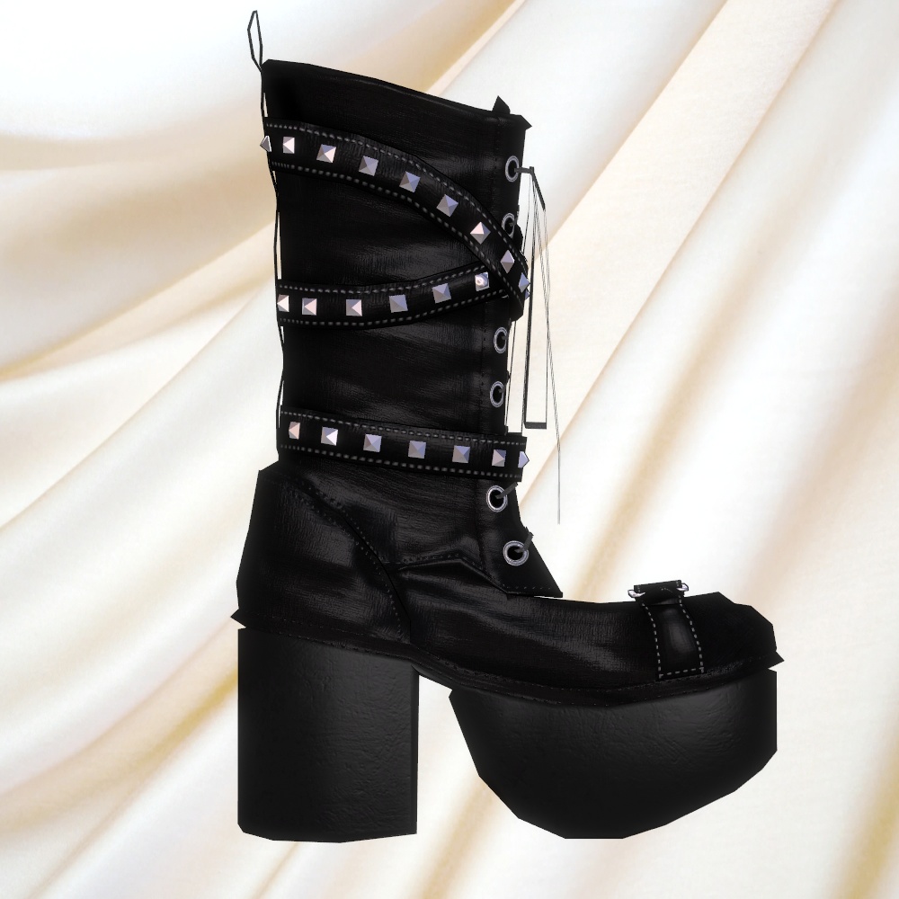 ベルトパンク厚底ブーツv2