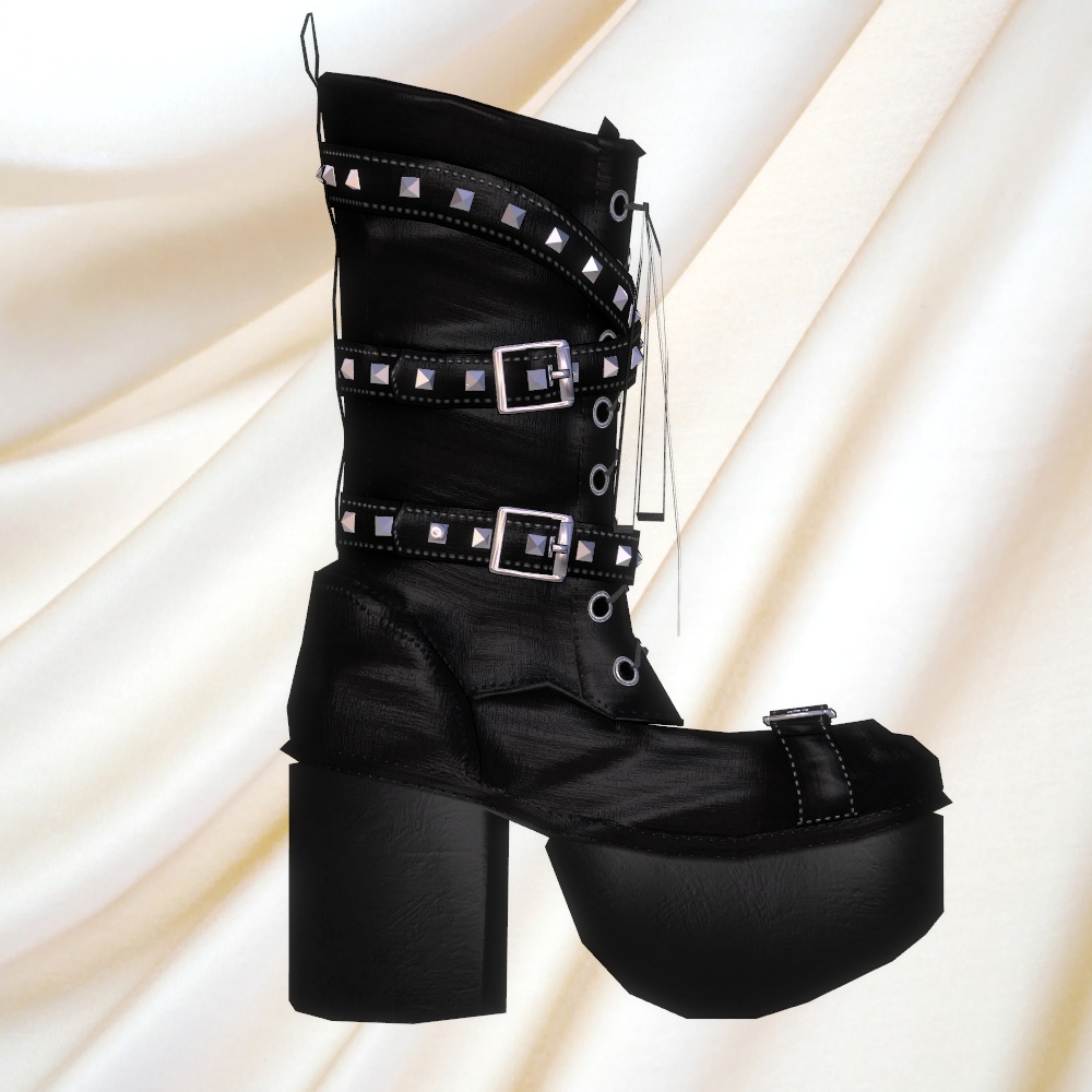 ベルトパンク厚底ブーツv2