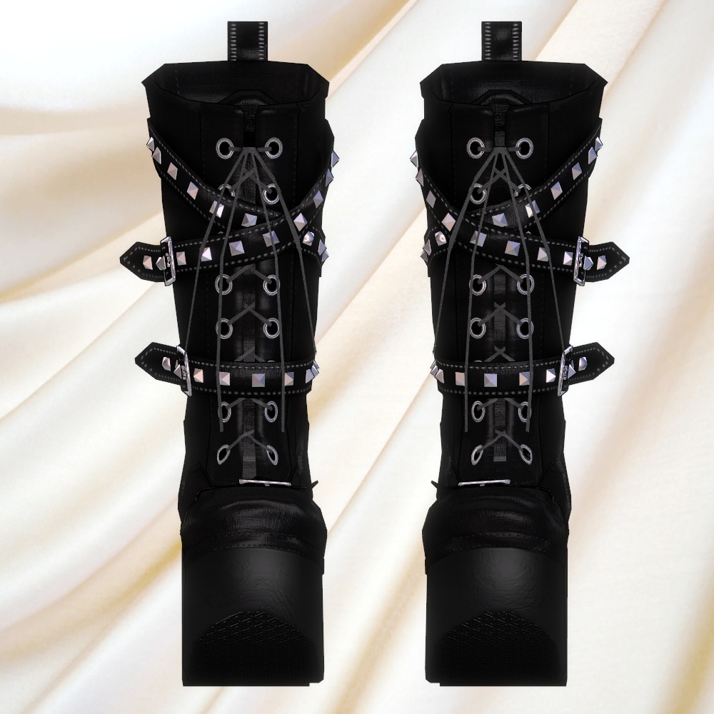 ベルトパンク厚底ブーツv2