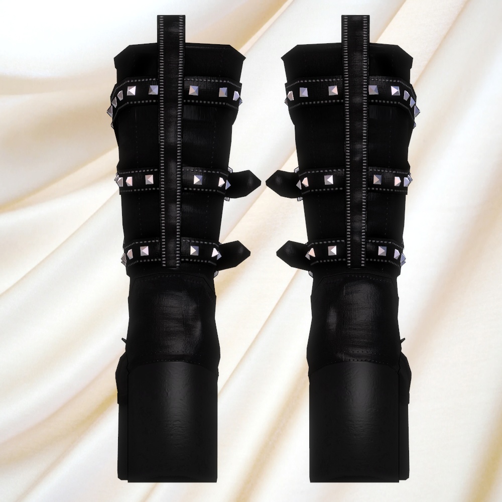 ベルトパンク厚底ブーツv2