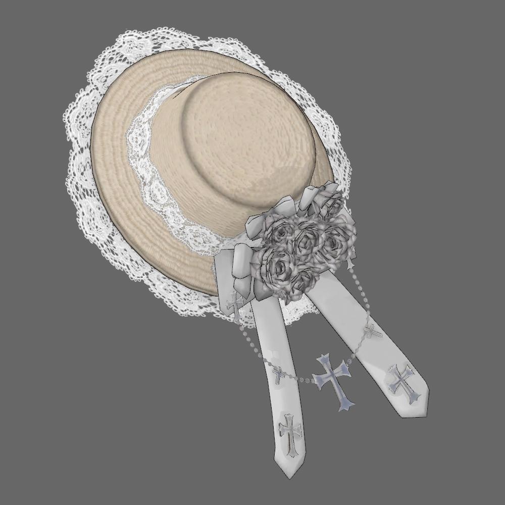 ゴシッククロスチェーンハットv3(差分テクスチャ入り)