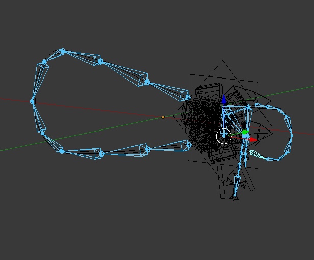 ゴシック調な眼帯(4色差分・紐調整用ボーン入り)