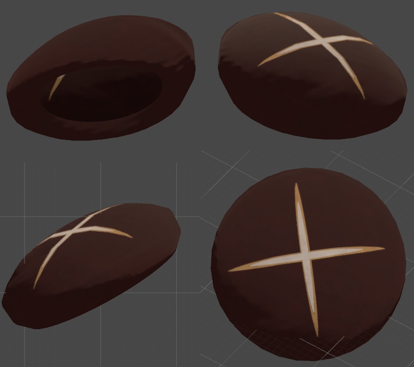 【無料3Dモデル】しいたけベレー帽