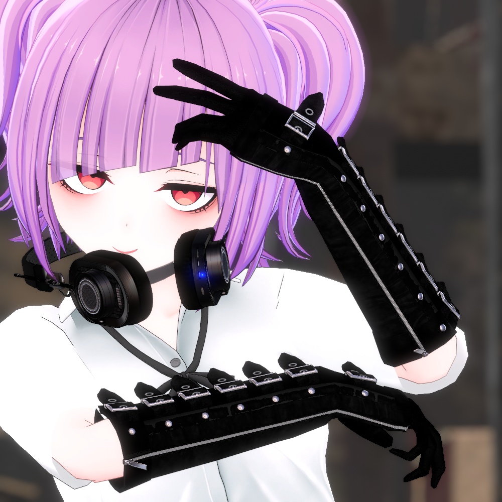 パンクなロンググローブ(2質感差分入り)