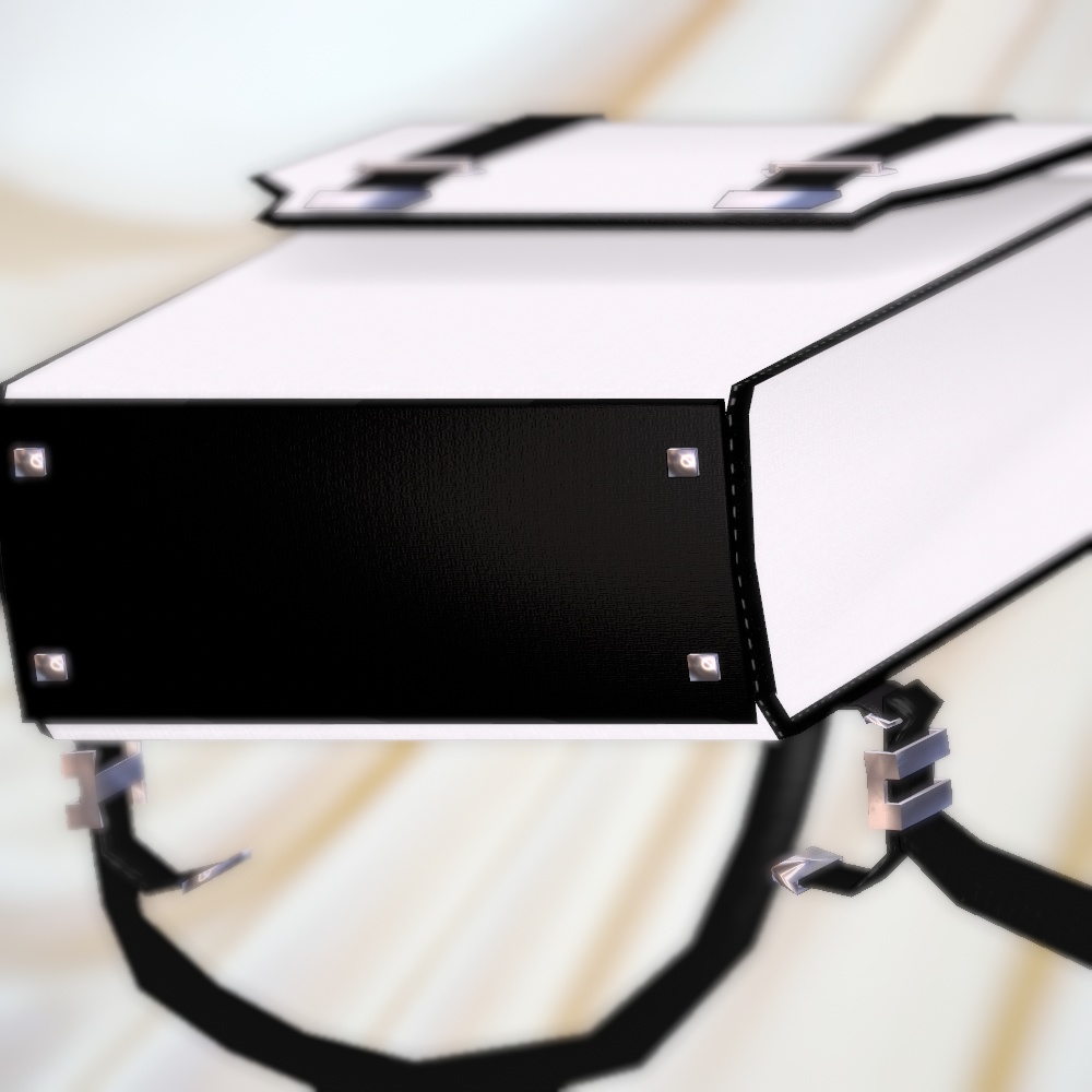 モノクロカラーなリュック(6色差分・調整用ボーン入り)