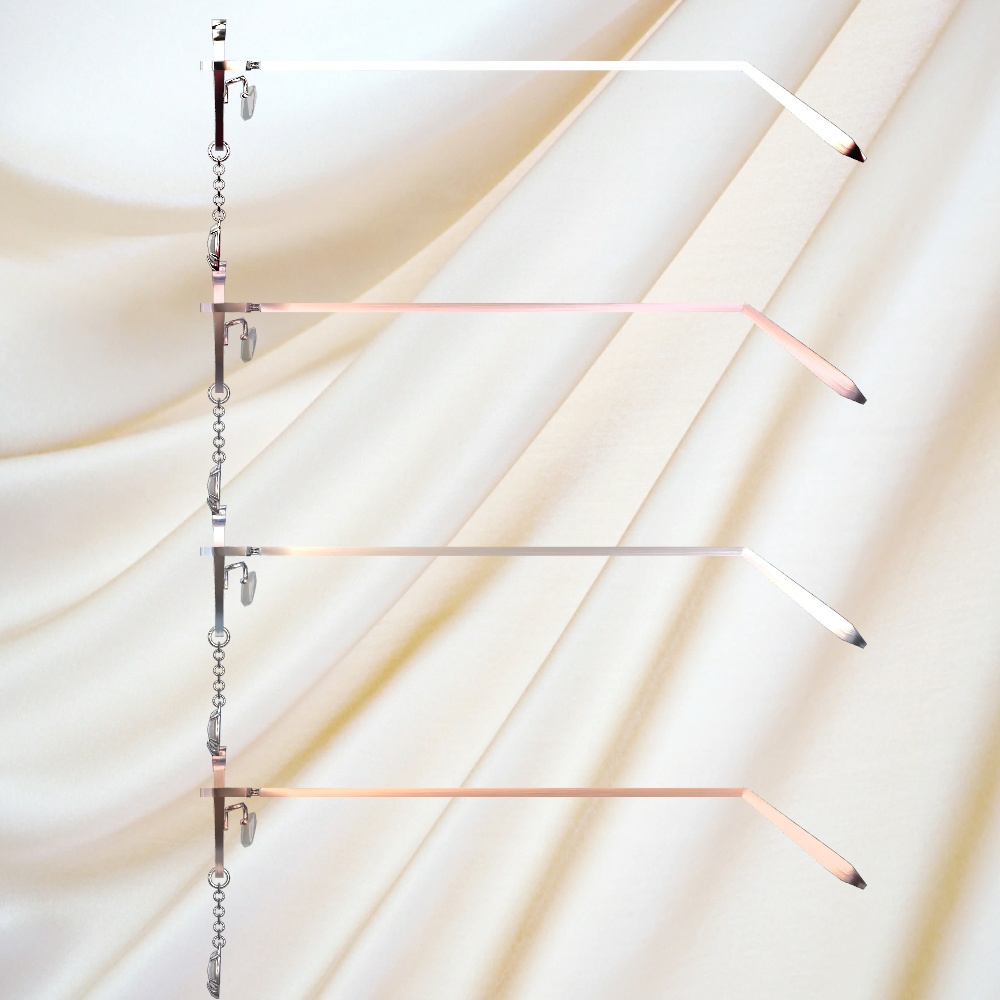 控えめなワイヤーグラス(4色差分入り・調整用ボーン入り・DynamicBone設定済み)