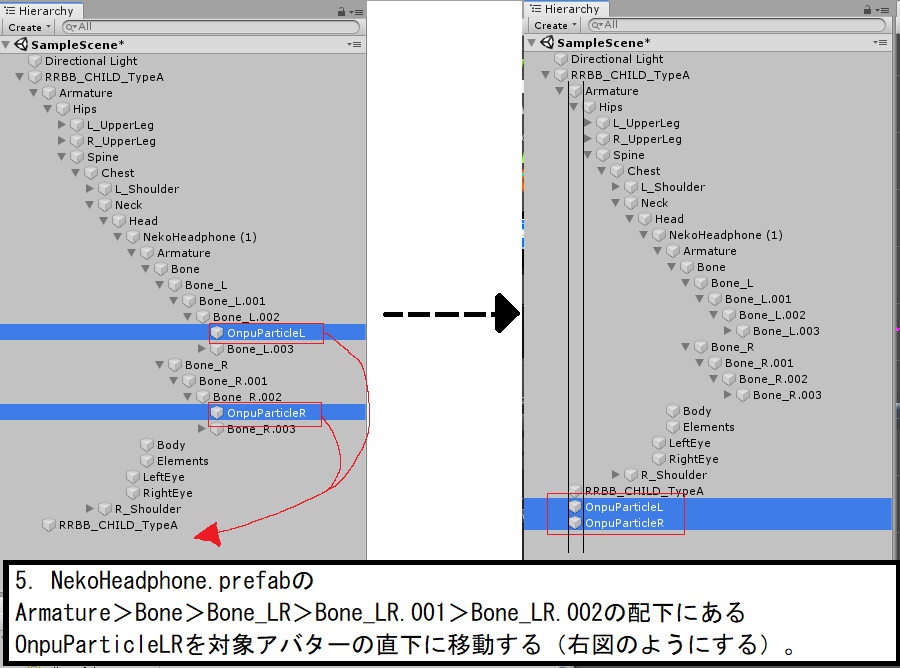 音符溢れ出て光る猫耳ヘッドホン(パーティクル・アニメーション設定済み)